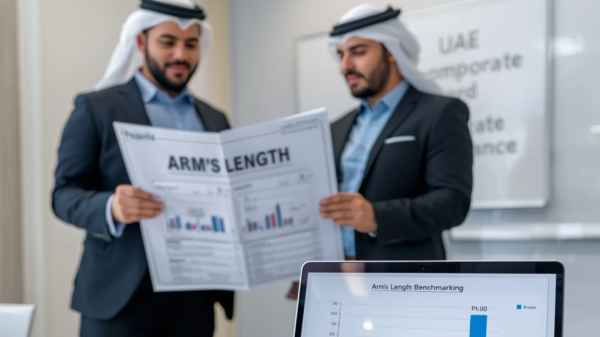Team collaborating at the table