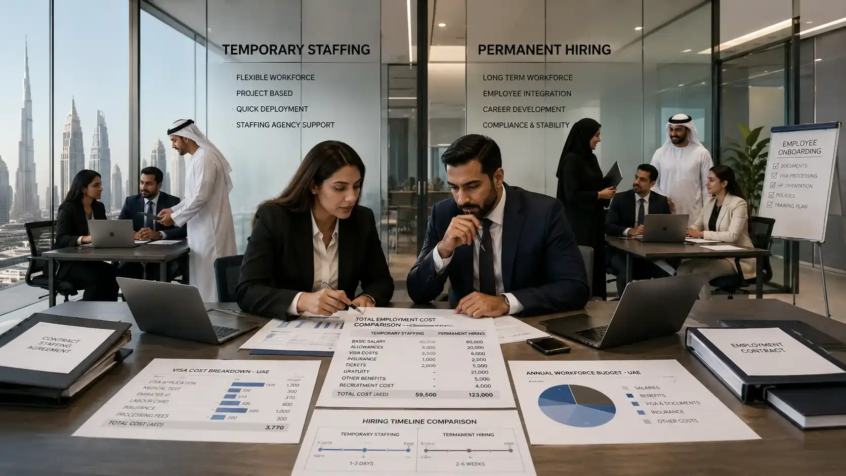 Temporary vs Permanent Hiring UAE: The Real Cost for UAE Businesses