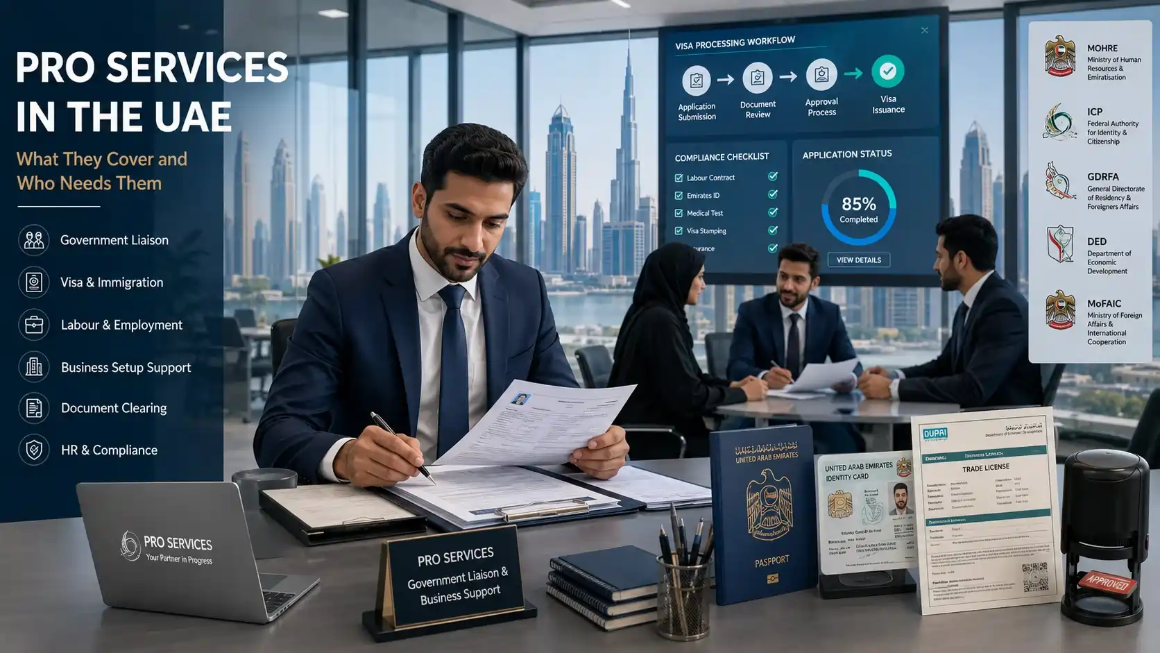 PRO Services in the UAE: What They Cover and Who Needs Them