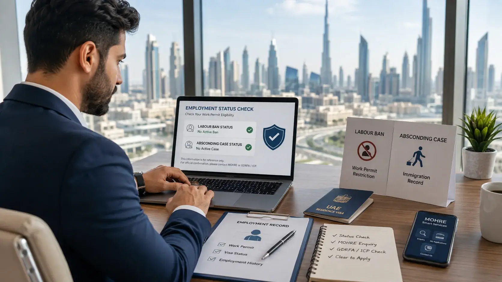 How to Check a UAE Labour Ban or Absconding Case Before Applying