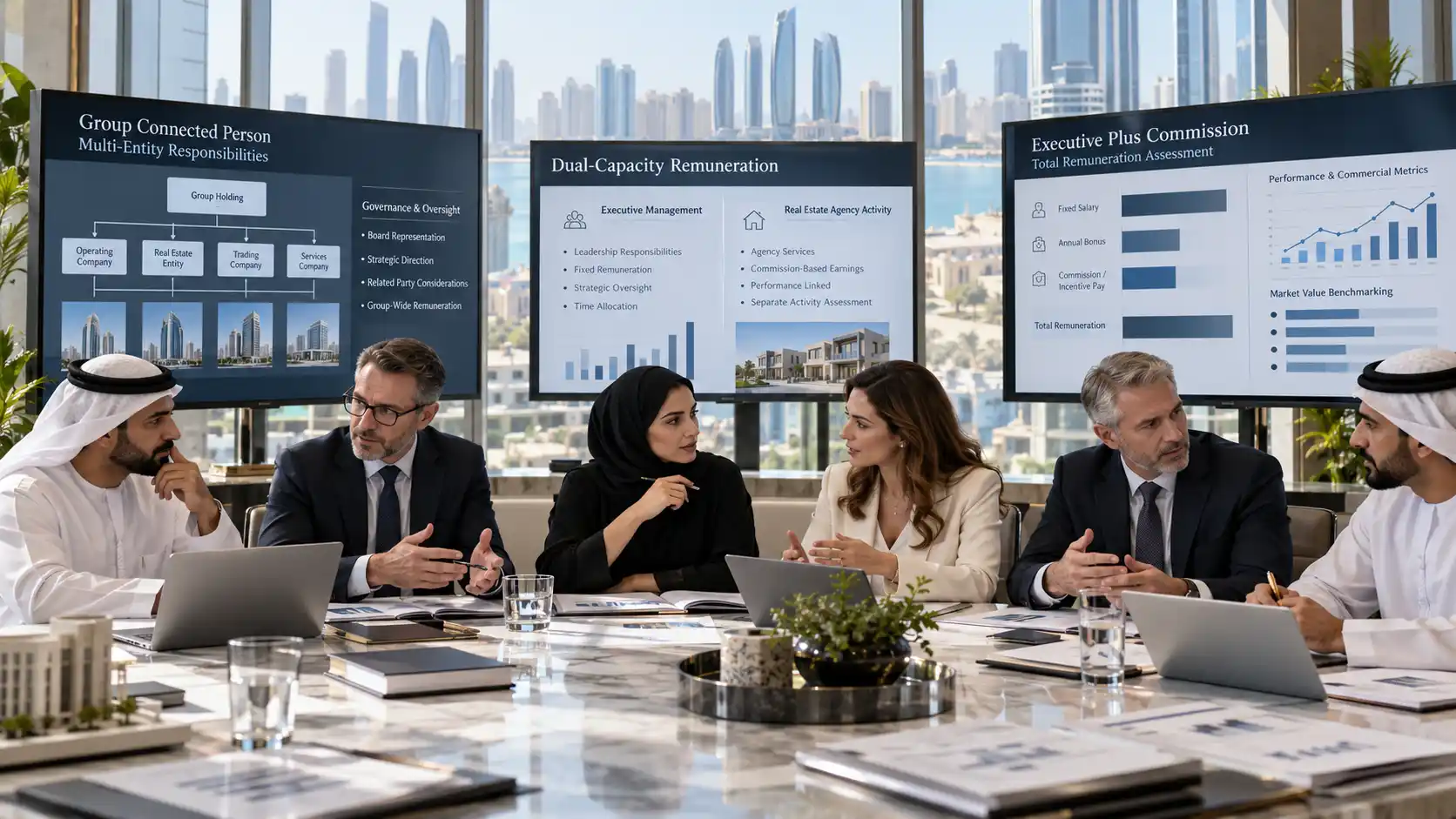 Group Connected Person — one executive, several companies